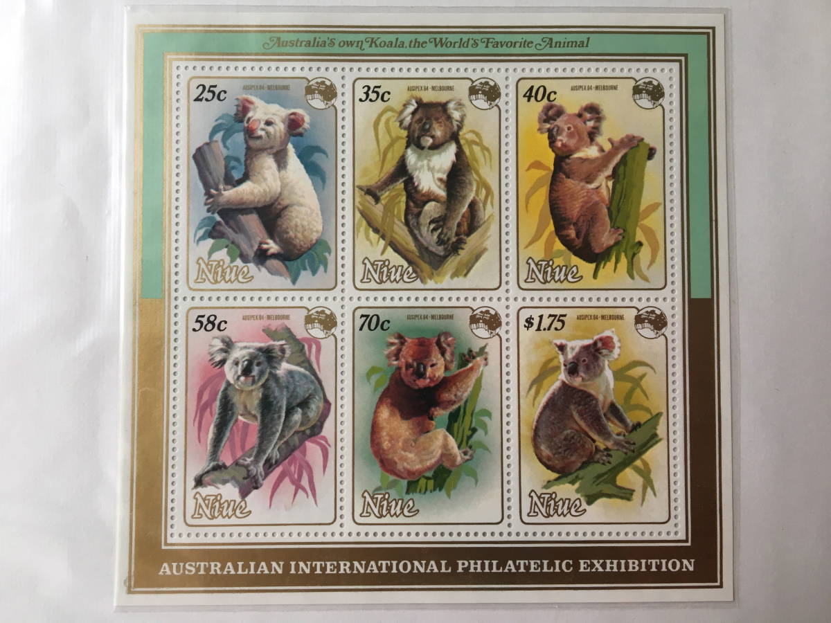 最新版 切手：動物／ニウエ＊コアラ＊シート＊ 納期152ヶ月|アンティーク、コレクション,切手、はがき - LY
