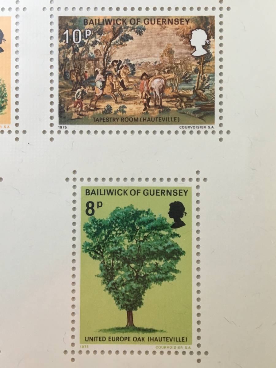 切手：自然・風景・建物・植物／ガーンジー島（イギリス 王室属両）＊シート＊_画像3