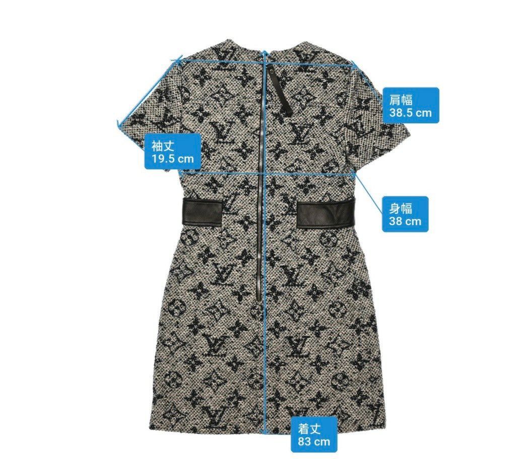 新作☆Louis Vuitton☆モノグラムツイードマーチンゲールドレス ルイヴィトン Louis Vuitton モノグラムツイードマーチンゲール