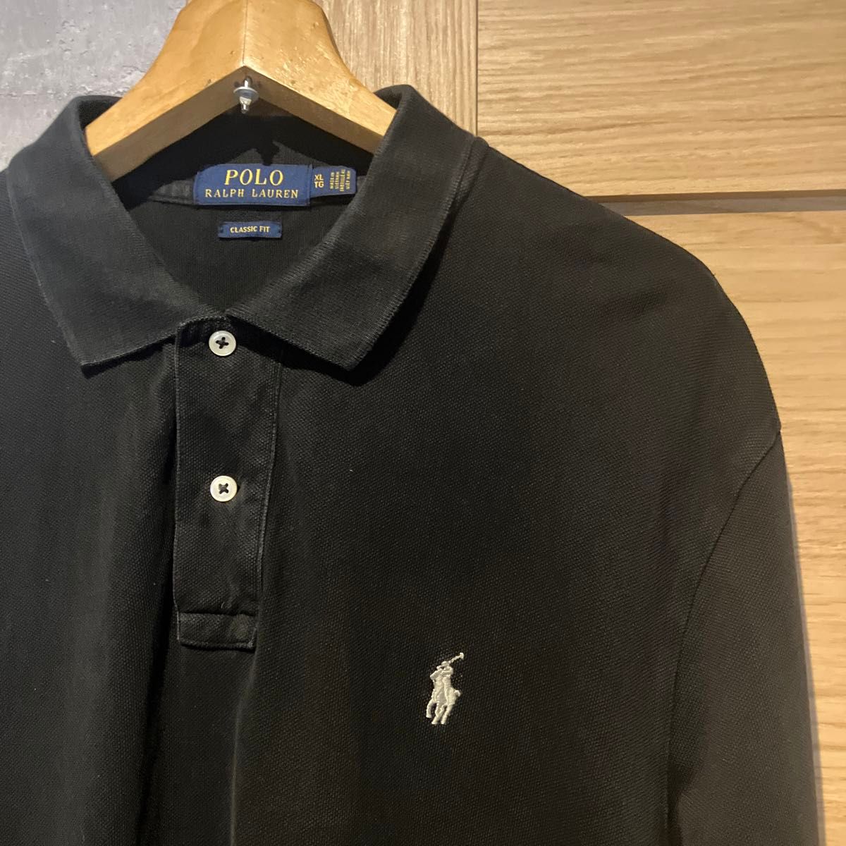 極美品 POLO GOLF RALPH LAUREN 長袖ポロシャツ ブラック ポロラルフローレンPOLO RALPH LAUREN ポロ ラルフローレン