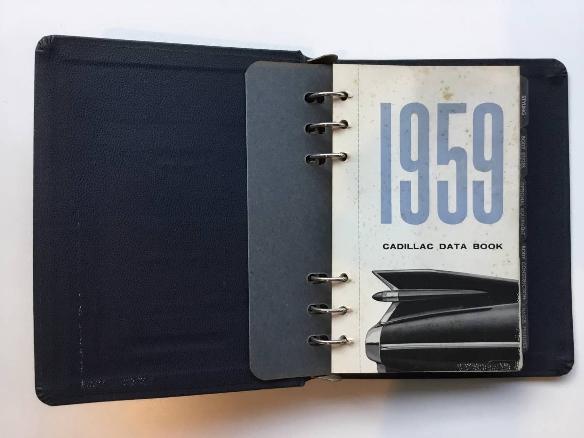 1959 year Cadillac dealer album data book original Vintage Ame car 1959 Cadillac Dealer Album Data Book