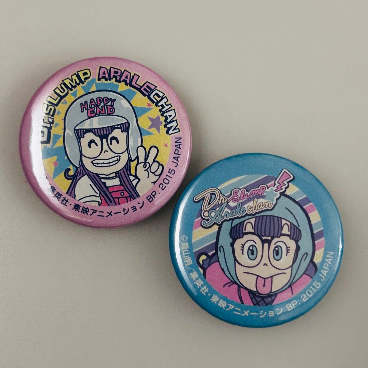Dr.SLAUPアラレちゃん アラレちゃん 缶バッジ 一番くじMINI Dr スランプ アラレちゃん B賞 缶バッジ ピース