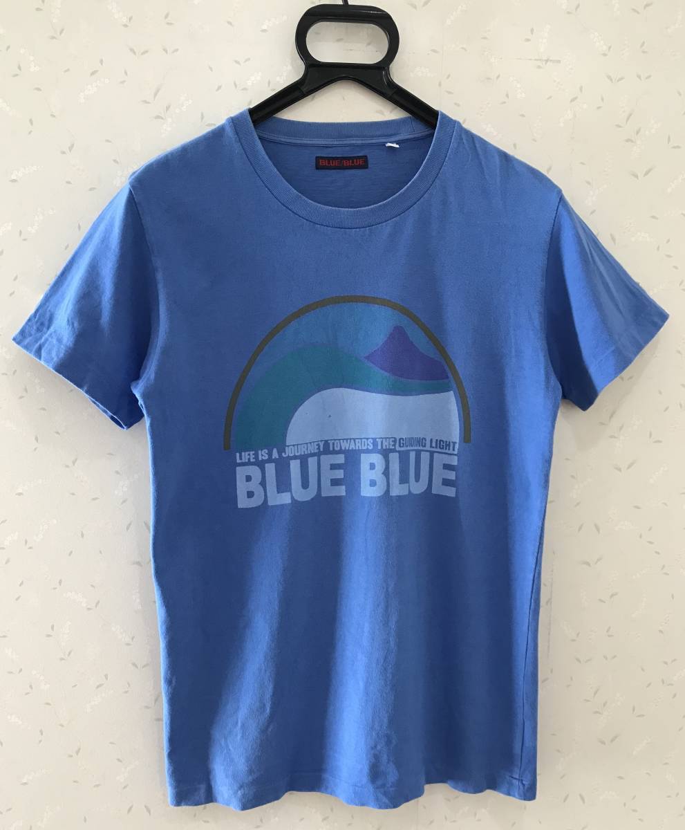 ＊ブルーブルー BLUE/BLUE 聖林公司 HRM ロゴ 半袖Tシャツ トップス 1/S　　　BJBJ．H_画像1