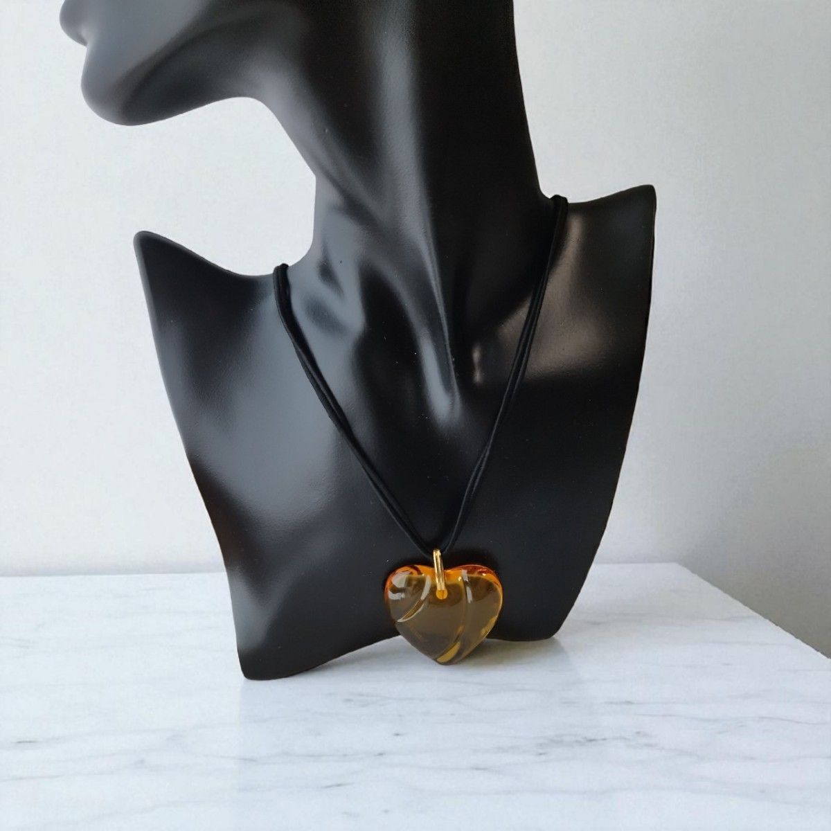 美品】Baccarat バカラ ネックレス チョーカー ハート