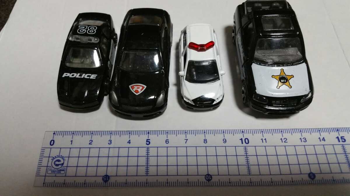 パトカーミニカー　4台セットジャンク品_画像1