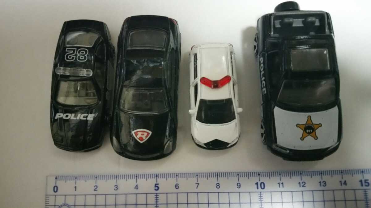 パトカーミニカー　4台セットジャンク品_画像2