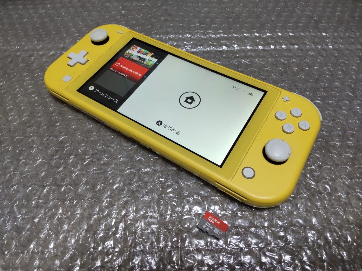 Nintendo Switch Lite イエロー ケース付 microSD付 SD付】スイッチライト SwitchLite 本体 イエロー microSDカード