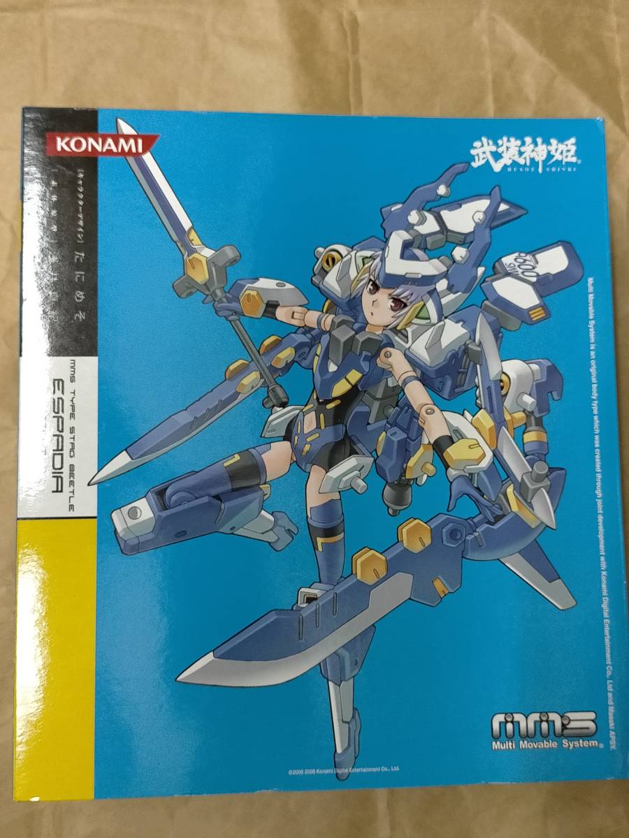  正規品 コナミ 武装神姫 クワガタ 型 エスパディア 新品 MMS TYPE STAG BEETLE ESPADIA KONAMI BUSOU SHINKI たにめそ フィギュア 青_画像1