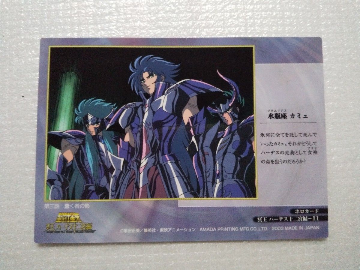 聖闘士星矢 TVシリーズ&冥王ハーデス十二宮編 トレーディングコレクション 水瓶座 カミュ 聖闘士星矢 冥王ハーデス十二宮編トレーディング