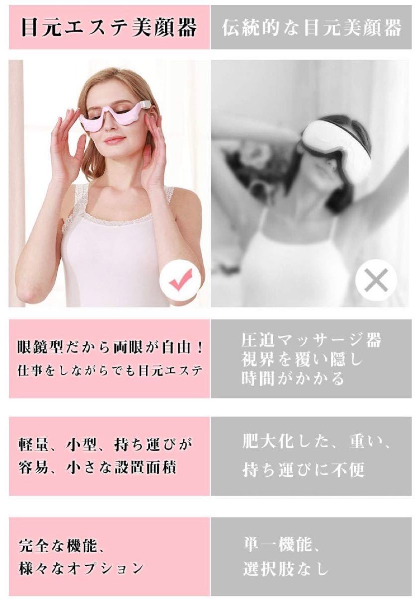 ピンク目元エステ美顔器 目の下目元 美顔器 目の下 たるみ クマ アイマッサ