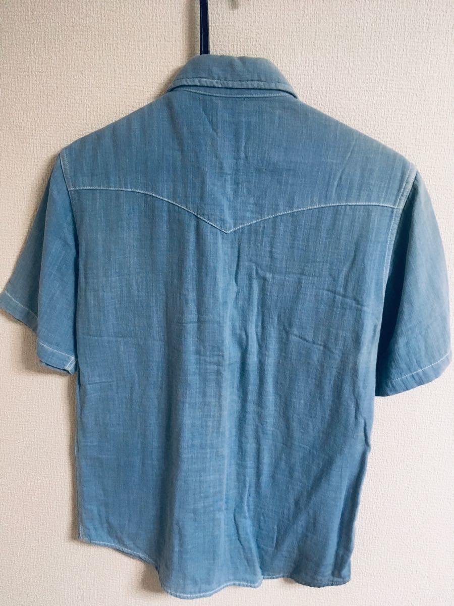 ブルーブルー BLUEBLUE 半袖藍染ガーゼシャツ サイズ1