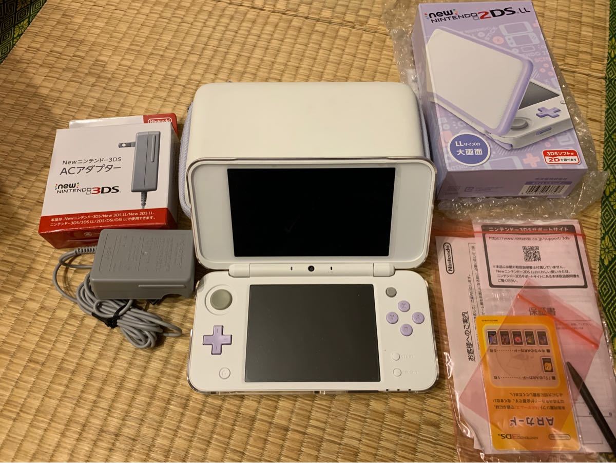 値下げ　美品　Newニンテンドー2DS LL ホワイト×ラベンダー 任天堂