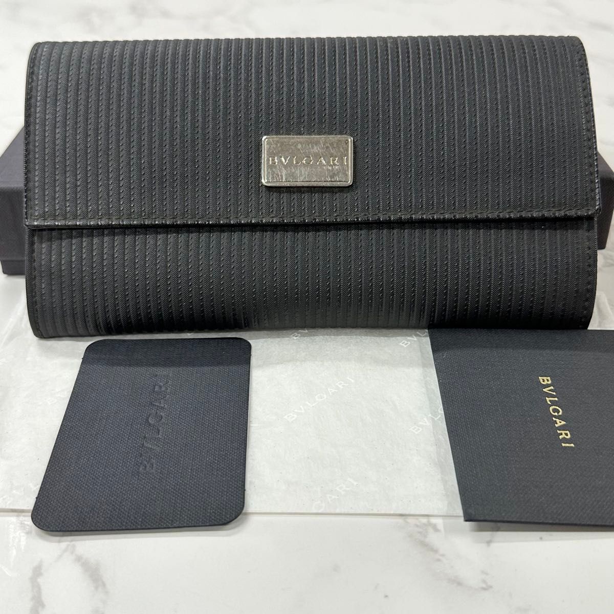 YSD⭐︎BVLGARI ブルガリ 長財布 ミレリゲ 黒 箱付き YSD⭐︎BVLGARI ブルガリ 長財布 ミレリゲ 黒 箱付き YSD様専用