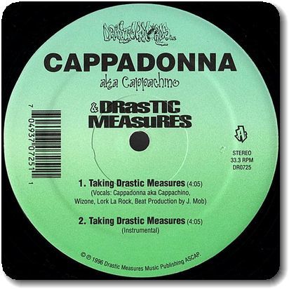 【○08】Cappadonna/Taking Drastic Measures/12''/Ain't That What's Her Name?/'90s Dope Rap/Cappachino/Wu-Tang Clan_シュリンクフィルムは残っています