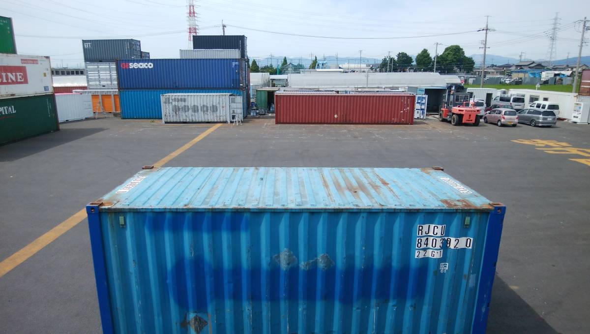 [ Aichi departure ]* б/у контейнер для морской перевозки 20 футов W6058 D2438 H2591 временный склад место хранения мотоцикл гараж в доме панэльный 20F морской конт. контейнер 