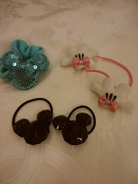  lucky bag Disney hair elastic elastic accessory together stylish set Mickey Mouse Disney Land Disney store . rubber 