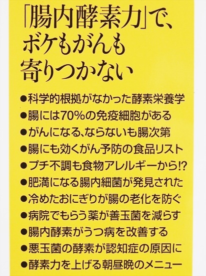 ★送料無料★ 『「腸内酵素力」で、ボケもがんも寄りつかない』 アレルギー アトピー 骨粗鬆症 うつ 認知症 腸 健康長寿　高畑宗明