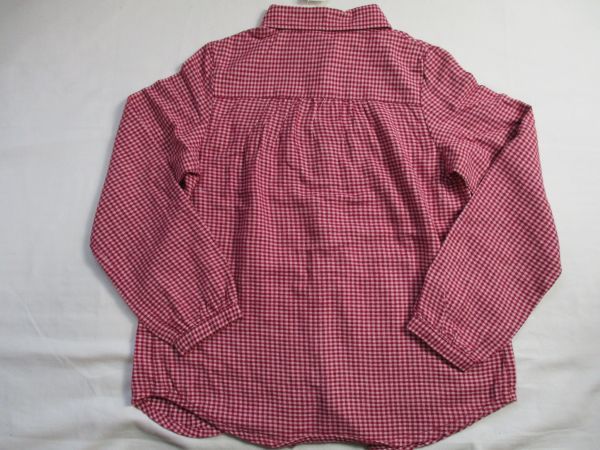 SF291【TOPVALU】 новый товар 　 проверка  узор 　...　 рубашка  　 женщина  ...　... красный 　160