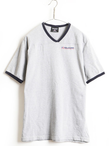 希少サイズ S □ POLO JEANS CO ラルフローレン 浅 Vネック 星条旗