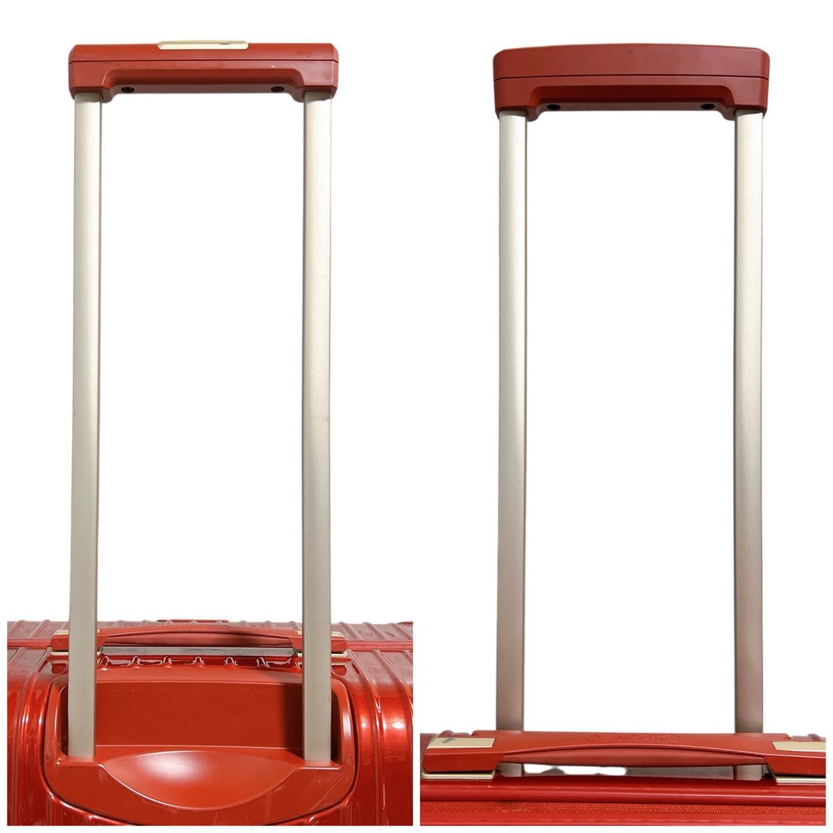 美品 リモワ サルサデラックス 104L 4輪 オリエンタルレッド 大容量 リモワ RIMOWA サルサデラックス SALSA DELUXE 104L キャリー