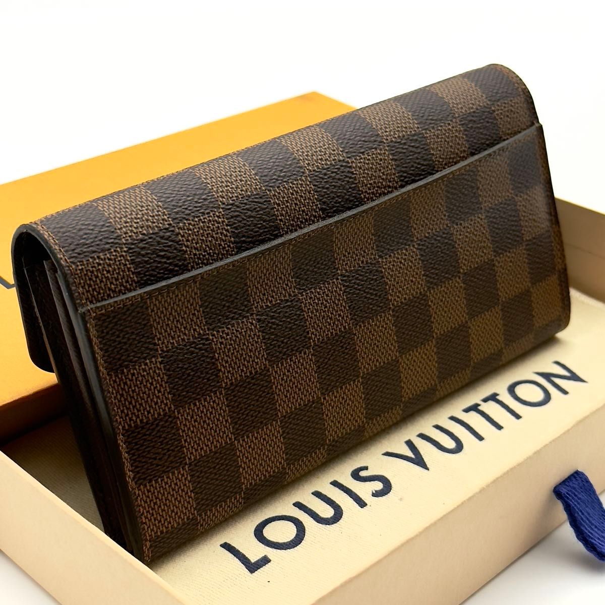Louis Vuitton ルイヴィトン ダミエ ポルトフォイユサラ 長財布 ルイヴィトン【未使用に近い】ダミエ ポルトフォイユ サラ 長