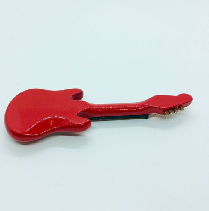 Paypayフリマ ミニチュア エレキギター 赤 ギター ミニチュア楽器