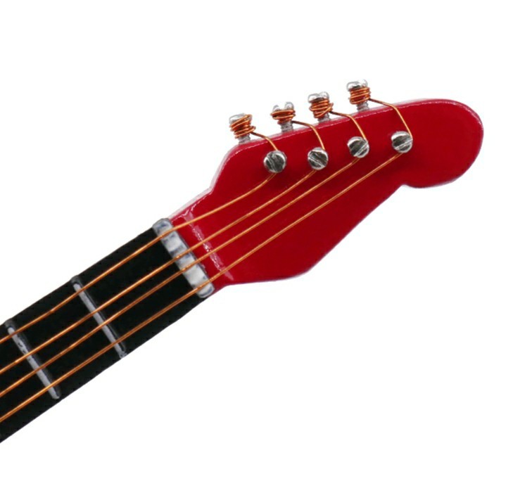 Paypayフリマ ミニチュア エレキギター 赤 ギター ミニチュア楽器