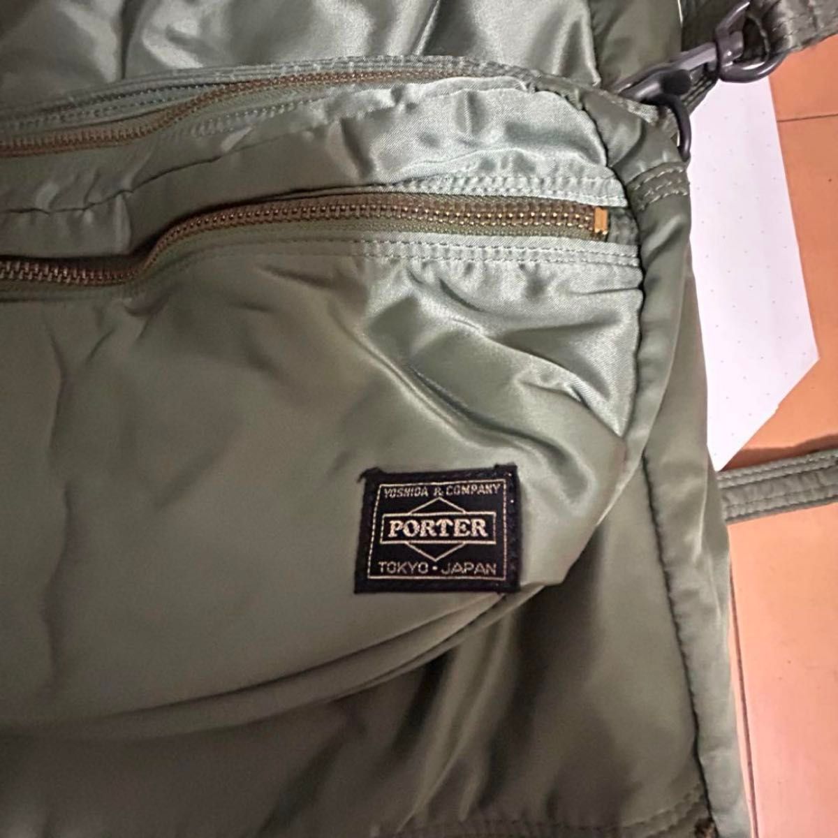 【廃盤希少】PORTER ポーター 吉田カバン タンカー 希少 カーキ 希少】ポーター 吉田カバン タンカー2wayガーメントバッグ
