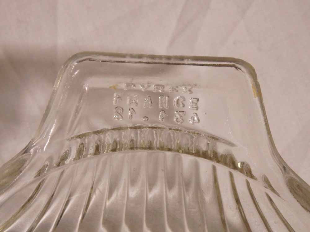  free shipping * France * Vintage *Pyrex* Pyrex * Old * plate * shell *.* glass * tray *3 pieces set * bubble * car Be * antique 