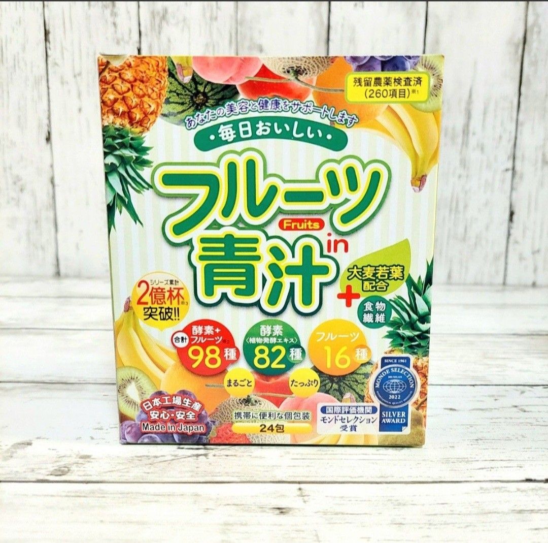 フルーツ青汁 114包 フルーツIN青汁 合計144包 6箱 大麦若葉 フルーツ 酵素 美容
