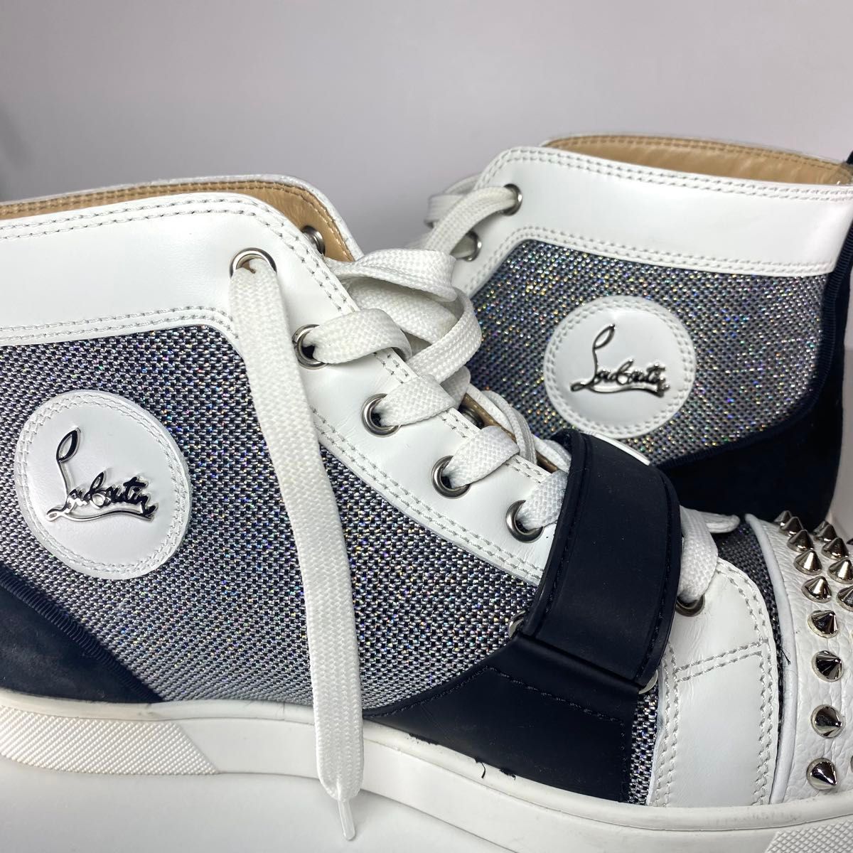 CHRISTIANLOUBOUTIN 送料無 VIP価格 Lou Spikes ハイスニーカー クリスチャンルブタン LOU SPIKES ハイカットスニーカー|Yahoo