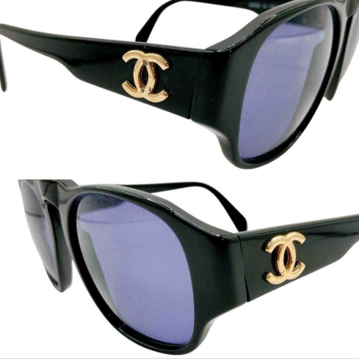 CHANEL シャネル サングラス ブラック ゴールド ココマーク ケース 美品 CHANEL シャネル サングラス ブラック ココマーク 専用