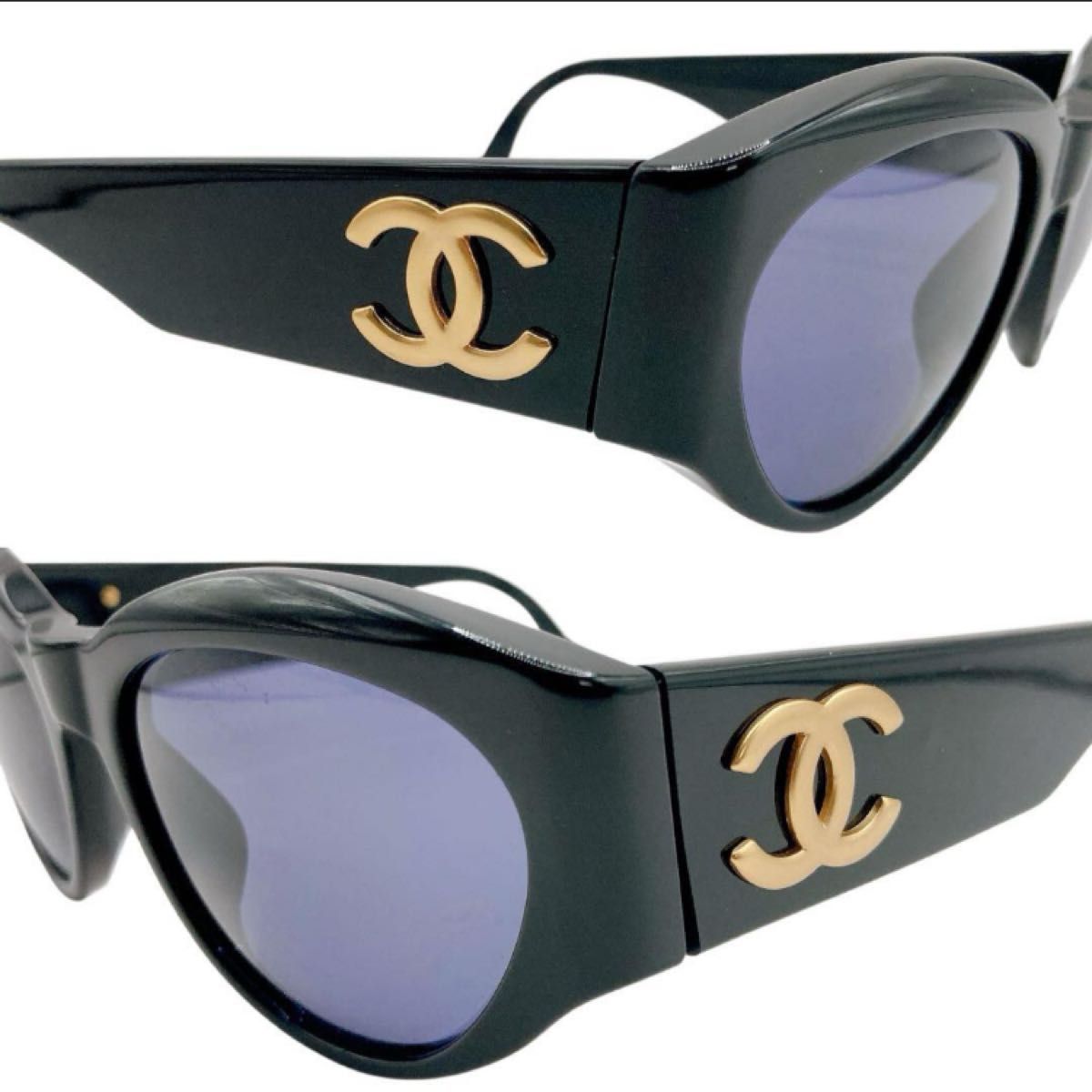 CHANEL シャネル サングラス メガネ ケース付き 黒 ブラック 極美品 CHANEL シャネル サングラス ブラック ココマーク 専用