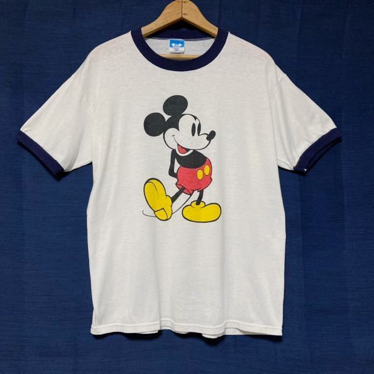 80sディズニー リンガーT リンガーTシャツ Tシャツ ミッキー ディズニーヴィンテージ USA製 vintage - icaten.gob.mx