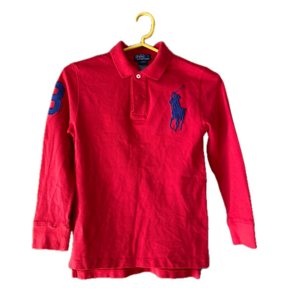 ポロラルフローレン長袖ポロシャツ新品 Polo Ralph Lauren ポロ ラルフローレン kids 長袖ポロシャツ S