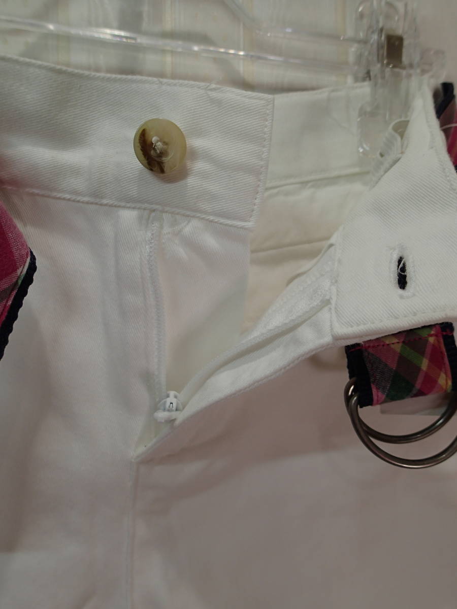 お値下げ★ジャニーアンドジャック/JANIE AND JACK 91㎝～99㎝★半ズボン/ホワイトパンツ(ベルト縫い付け）ｔ1572_画像6