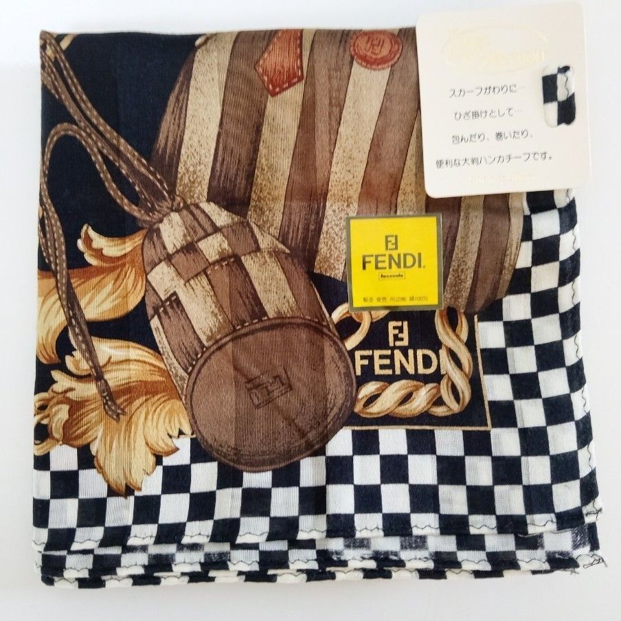 FENDI大判 ハンカチーフ FENDI 大判ハンカチ|Yahoo!フリマ(旧PayPayフリマ)