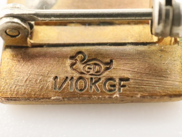 60s Vintage MONTGOMERY WARDmongome Lee word 10K Gold Phil do salesman pin badge laperu Logo Ad ba Thai Gin g