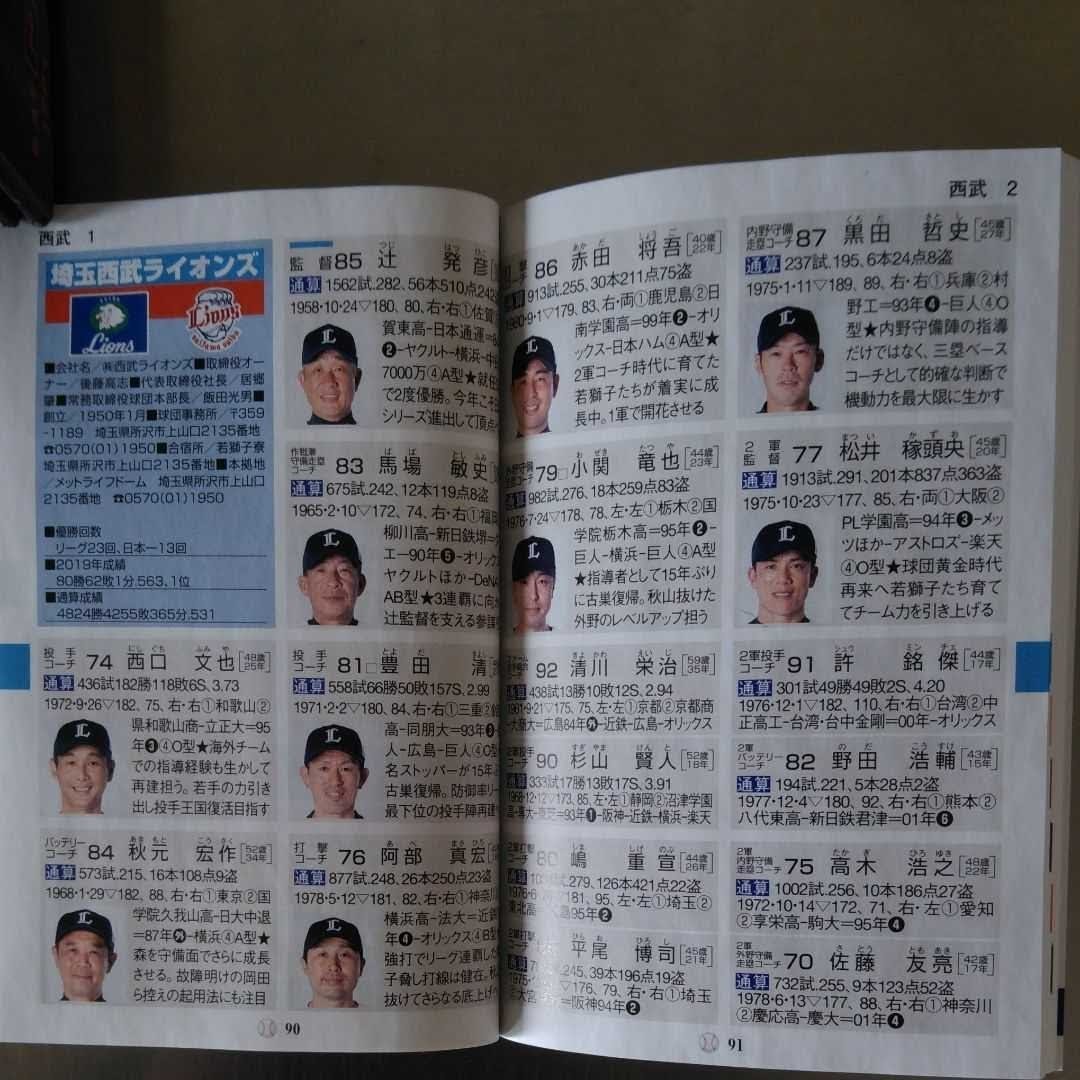 2020プロ野球選手ガイドブック【新品・美品・未使用品】