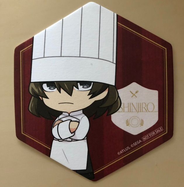 ペルソナ3 スタンド付きデフォルメアクリルキーホルダー 荒垣 セガコラボカフェ ペルソナ3 IKEPRI CANVAS コラボカフェ コースター 荒垣真次郎