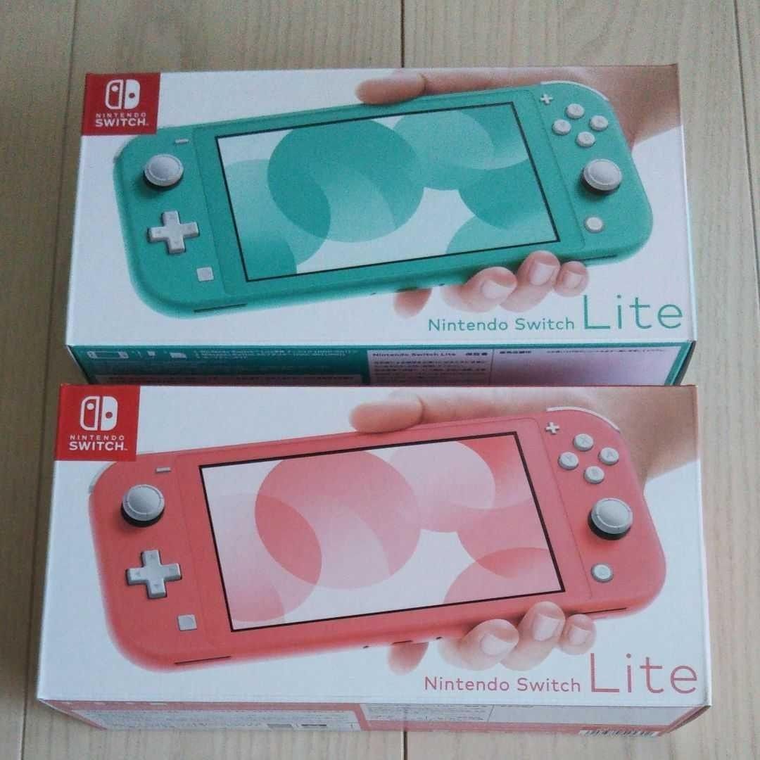 る*ま様 Nintendo Switch Lite ターコイズ、コーラル 桃鉄ワ Nintendo Switch Lite 本体 ターコイズ コーラル 店舗印なし