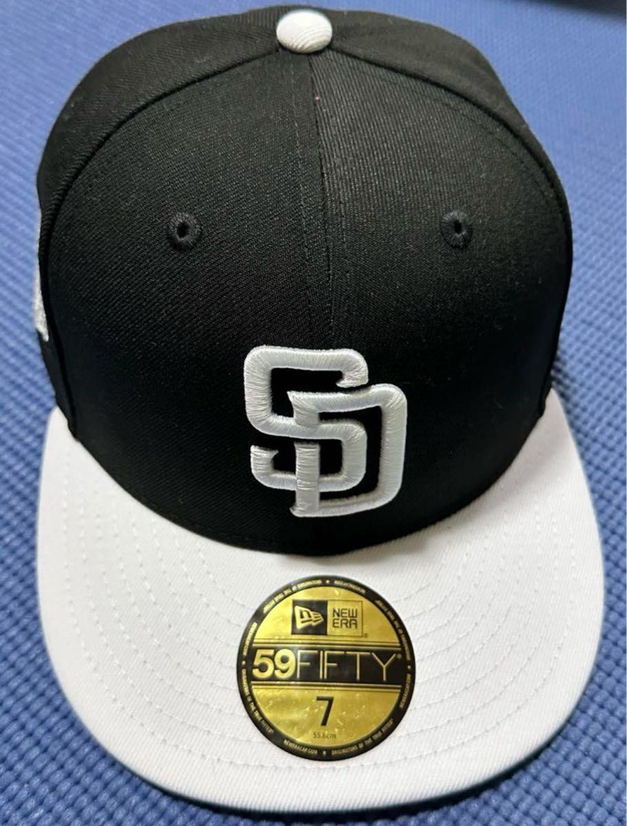 New Era 59FIFTY サンディエゴ・パドレス キャップ 7 1/2 NEW ERA サンディエゴ・パドレス 59FIFTY キャップ 7 黒白