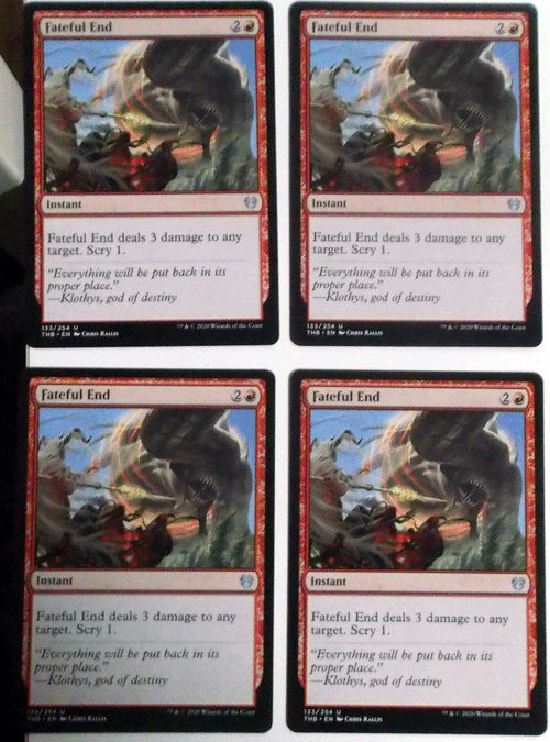 ヤフオク ｍtg英語 4枚セット Fateful End 運命的結末 テ