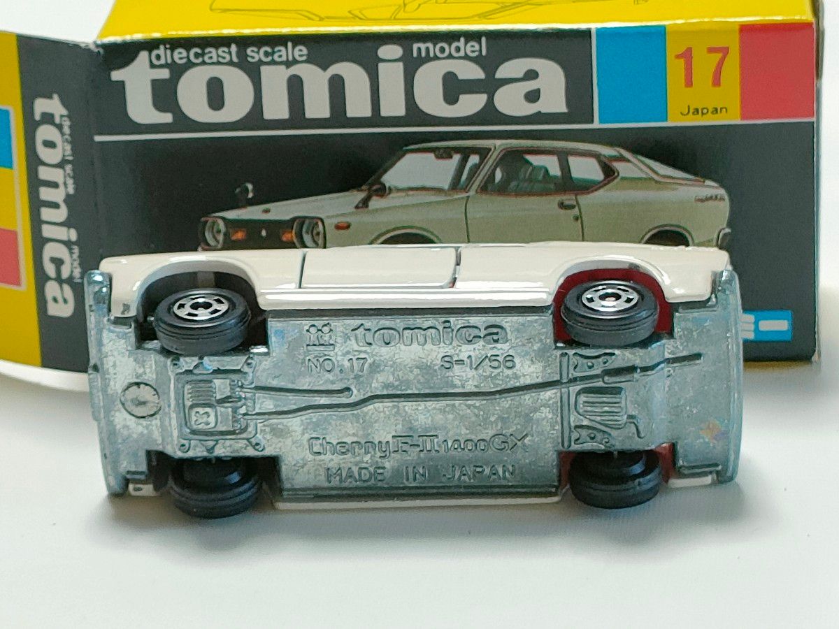 黒箱トミカ 17 日産チェリーFⅡ 1400クーペGX 美品 日本製 デッド 黒箱トミカ 17 日産チェリーFⅡ 1400クーペGX 美品 日本製