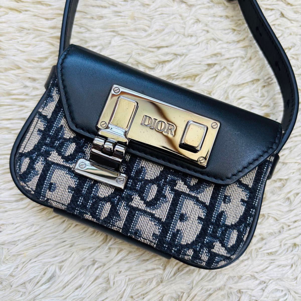 【新品同様】ディオール Dior オブリーク トロッター ショルダーバッグ 極美品 DIOR オブリーク ジャガード21AW ショルダーバッグ