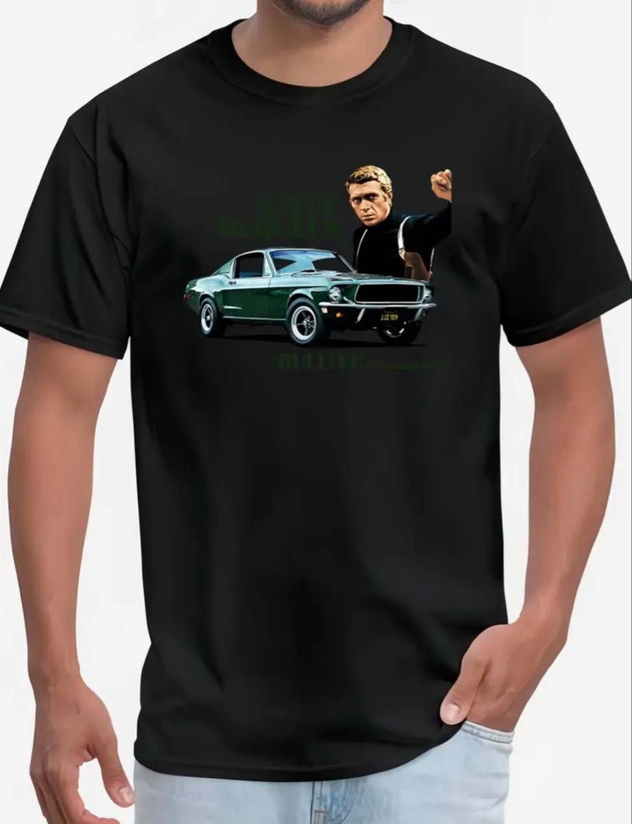 スティーブ・マックイーン ブリット Tシャツ スティーブ・マックイーン ブリット 黒Tシャツ コットンXXL