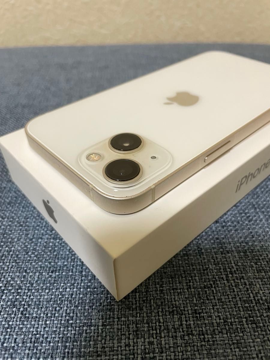 ⭐️ ほぼ新品未使用⭐️iPhone 13★128GB 残債無バッテリー最大100% 最終値下げiPhone 13ホワイト128GBバッテリー100%SIMフリー 残債