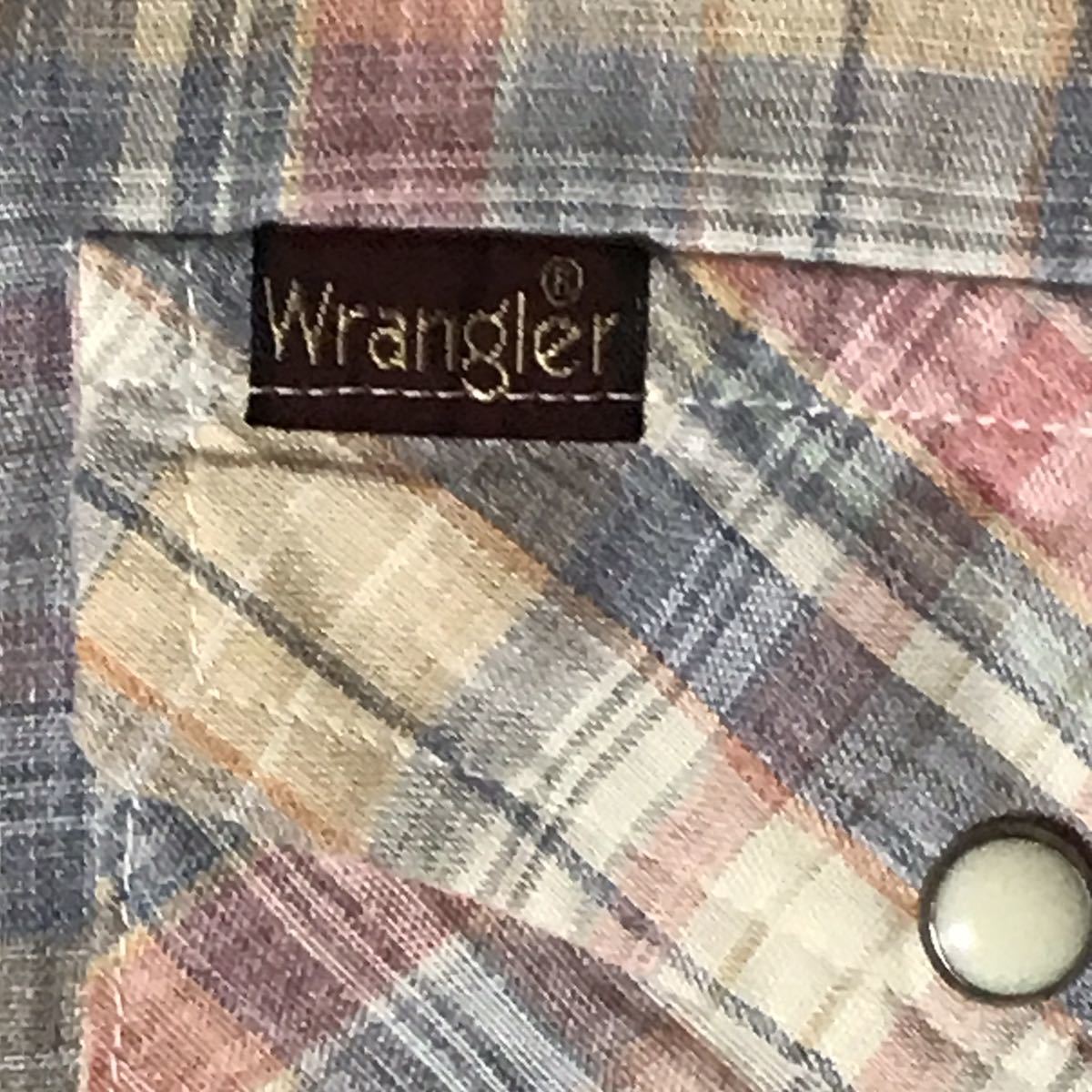 USED 80s WRANGLER WESTERN SHIRT MADE IN USA 中古 80's ラングラー ウエスタン シャツ SIZE S アメリカ製 送料無料