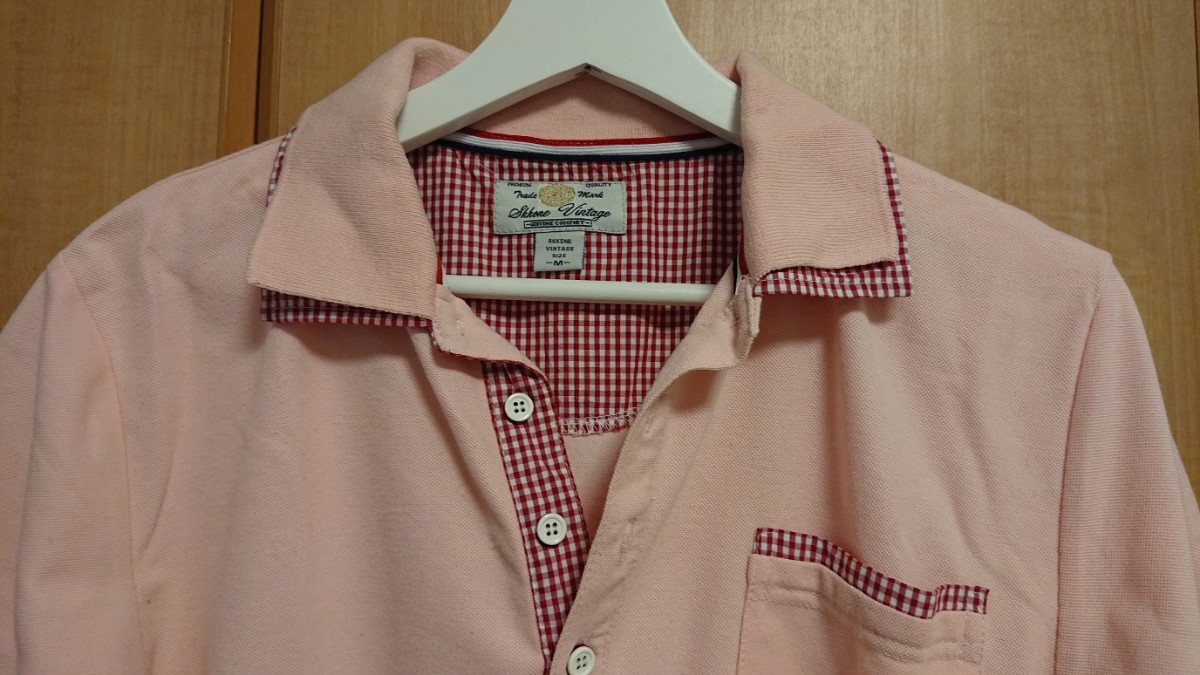 ポロシャツ ピンク Mサイズ
