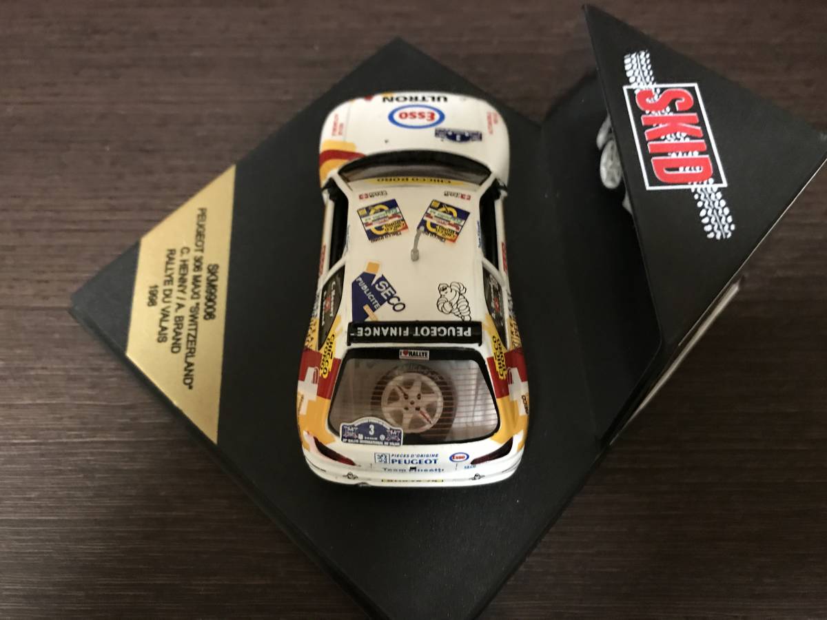 1/43 SKID Peugeot 306 MAXI #3 C.Henry collection RALLYE DU VALAIS 1998